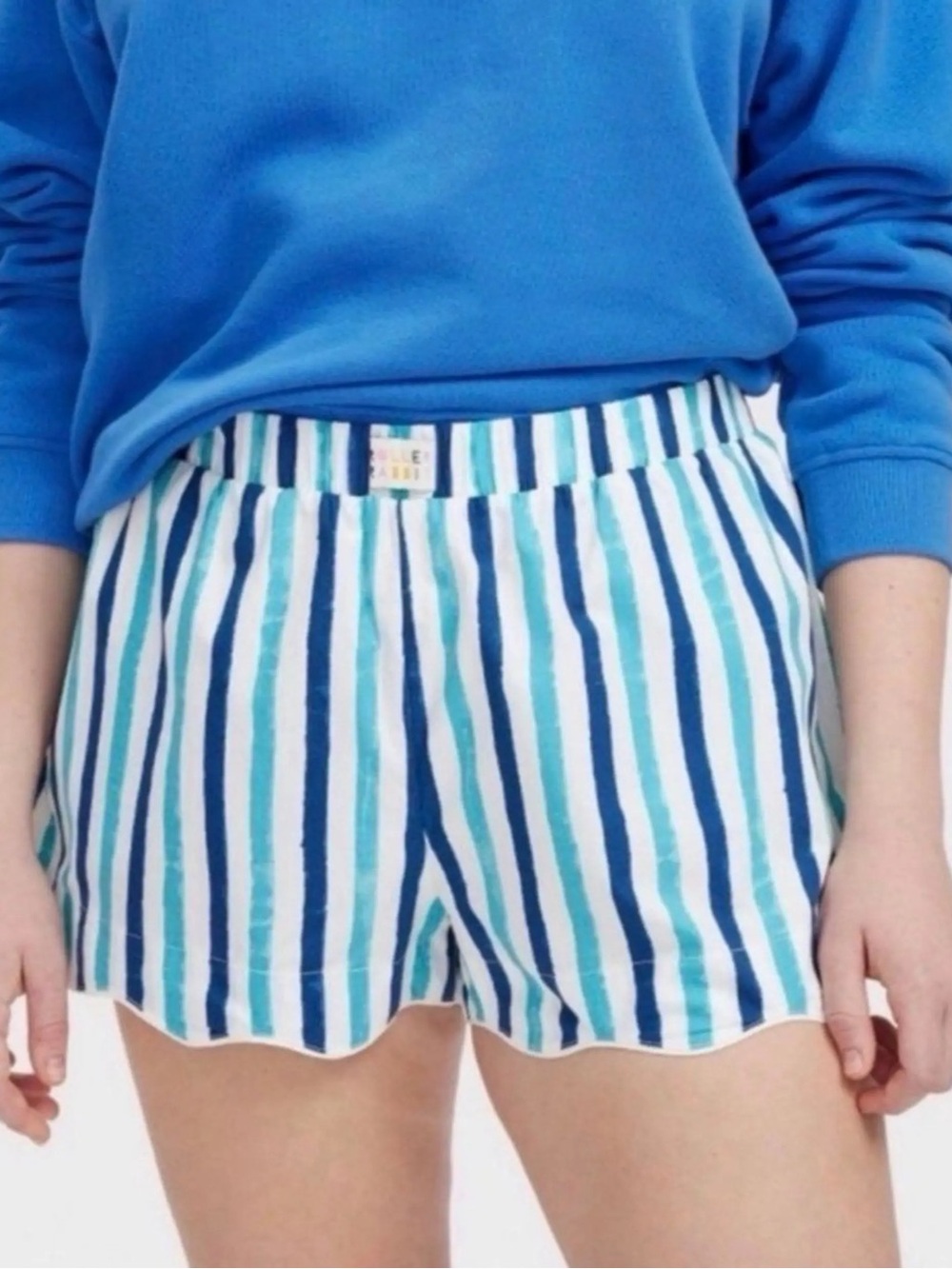 Roller Rabbit x Target Blue & Aqua Striped Poplin Boxer Shorts